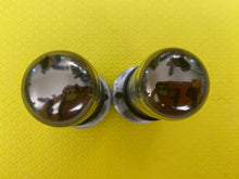 Load image into Gallery viewer, Matched Pair Sylvania 6SN7 6SN7GTB Vacuum Tubes Valves Black Wing Plate Silver Top NOS NIB