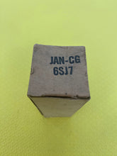 Load image into Gallery viewer, Matched Pair General Electric GE 6SJ7 6J8P JANCG6SJ7 Milspec Vacuum Tubes Valves NOS NIB