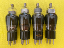 Load image into Gallery viewer, 4 US-Made 6D6 Vacuum Tubes Valves Black Glass Lot of Four