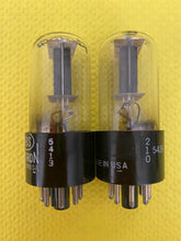 Load image into Gallery viewer, Matched Pair CBS Hytron 12SN7 12SN7GT Vacuum Tubes Valves Black T Plates NOS NIB