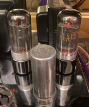 Load image into Gallery viewer, Matched Pair RCA 7C5 Vacuum Tubes Gray And Silver Glass NOS NIB