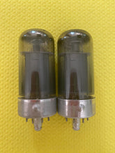 Load image into Gallery viewer, Matched Pair RCA 7C5 Vacuum Tubes Gray And Silver Glass NOS NIB