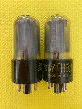 Load image into Gallery viewer, Matched Pair Raytheon 6V6 6V6GT Vacuum Tubes Valves Gray Glass NOS-Testing