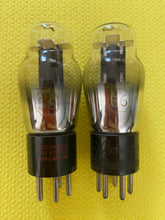 Load image into Gallery viewer, Matched Pair RCA Radiotron Type Number 56 #56 Vacuum Tubes Valves — 2.5 Volt 6J5 / 6SN7 Substitute