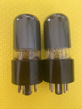 Load image into Gallery viewer, Matched Pair Hytron 6V6 6V6GT Gray Bottle Solid Top Vacuum Tubes Valves