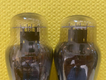 Load image into Gallery viewer, Matched Pair National Union NU Number Type 37 #37 Vacuum Tubes Valves Black Plate Shoulder ST Shape NOS-Testing