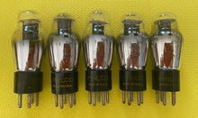 Load image into Gallery viewer, 5 Philco Number Type 37 #37 Vacuum Tubes Valves Black Plate Shoulder ST Shape Lot Of Five