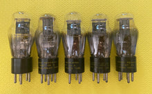 Load image into Gallery viewer, 5 Philco Number Type 37 #37 Vacuum Tubes Valves Black Plate Shoulder ST Shape Lot Of Five