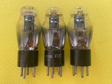 Load image into Gallery viewer, 3 RCA Number Type 37 #37 Vacuum Tubes Valves Black Plate ST Shape Lot Of Three