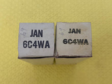 Load image into Gallery viewer, Matched Pair General Electric GE 6C4 6C4WA Vacuum Tubes Milspec NOS NIB