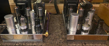 Load image into Gallery viewer, Matched Pair RCA Clear Top 7AU7 Vacuum Tubes Valves NOS NIB 6SN7 Substitute With Adapters