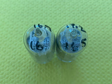 Load image into Gallery viewer, Matched Pair RCA Clear Top 12AU7 12AU7A Vacuum Tubes Valves Steel Support Rods NOS-Testing
