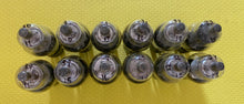 Load image into Gallery viewer, 12 US-Made 6F7 Vacuum Tubes Mesh Plate Shoulder Style Bottle Mesh Plate Lot Of Twelve