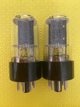 Load image into Gallery viewer, Matched Pair RCA 12SN7 12SN7GTA Vacuum Tubes Black Plate NOS NIB