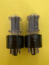 Load image into Gallery viewer, Matched Pair RCA 6SN7 6SN7GTB Vacuum Tubes Copper Support Rods