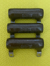 Load image into Gallery viewer, 3 Ohmite 15 Ohm 25 Watt Wire-Wound Precision Resistors NOS NIB Lot Of Three