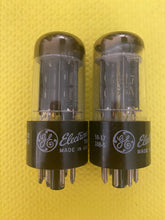 Load image into Gallery viewer, Matched Pair General Electric GE 6BL7 6BL7GTA Vacuum Tubes Valves Black Plates NOS NIB