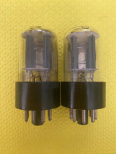 Load image into Gallery viewer, Matched Pair General Electric GE 12SN7 12SN7GT Vacuum Tubes Copper Support Rods
