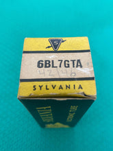 Load image into Gallery viewer, Matched Pair Sylvania 6BL7 6BL7GT 6BL7GTA Vacuum Tubes Black Plate Triple 3 Mica NOS NIB
