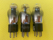 Load image into Gallery viewer, 3 RCA Number Type 37 #37 Vacuum Tubes Valves Black Plate ST Shape Lot Of Three