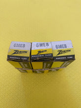 Load image into Gallery viewer, 3 Zenith 6ME8 Vacuum Tubes Valves NOS NIB Lot Of Three