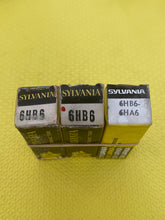 Load image into Gallery viewer, 3 Sylvania 6HB6 6HA6 Vacuum Tubes NOS NIB Lot Of Three