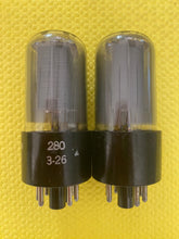 Load image into Gallery viewer, Matched Pair Raytheon 6V6 6V6GT Vacuum Tubes Gray Glass
