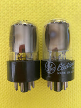 Load image into Gallery viewer, Matched Pair General Electric GE 12SN7 12SN7GT Vacuum Tubes NOS NIB