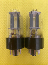 Load image into Gallery viewer, Matched Pair RCA 12SN7 12SN7GTA Vacuum Tubes Valves Black Plate NOS NIB