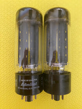 Load image into Gallery viewer, 2 General Electric GE 5U4 5U4GA Vacuum Tubes Rectifiers Black Plate Lot Of Two
