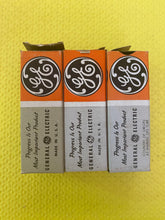 Load image into Gallery viewer, 3 General Electric GE 4BQ7 4BQ7A Vacuum Tubes Valves NOS NIB Lot Of Three