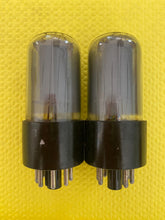 Load image into Gallery viewer, Matched Pair Raytheon 6V6 6V6GT Vacuum Tubes Valves Gray Glass NOS-Testing