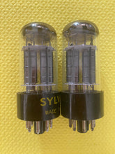 Load image into Gallery viewer, Matched Pair Sylvania 6BL7 6BL7GTA Vacuum Tubes Triple 3 Mica NOS NIB