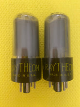 Load image into Gallery viewer, Matched Pair Raytheon 6V6 6V6GT Vacuum Tubes Gray Glass