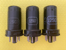 Load image into Gallery viewer, 3 General Electric GE 12SG7 Vacuum Tubes Valves Lot Of Three
