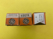 Load image into Gallery viewer, 3 General Electric GE 4BQ7 4BQ7A Vacuum Tubes Valves NOS NIB Lot Of Three