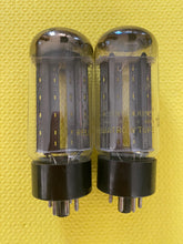 Load image into Gallery viewer, Matched Pair Westinghouse 5U4 5U4GB Vacuum Tubes Rectifier Black Plates