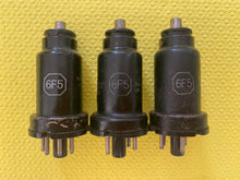Load image into Gallery viewer, 3 RCA 6F5 Vacuum Tubes Valves Large Logo Lot Of Three