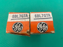 Load image into Gallery viewer, Matched Pair General Electric GE 6BL7 6BL7GTA Vacuum Tubes Valves NOS NIB