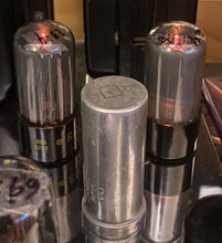 Load image into Gallery viewer, Matched Pair Raytheon 6V6 6V6GT Vacuum Tubes Gray Glass