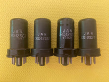Load image into Gallery viewer, 4 RCA 12SG7 VT209 VT-209 Vacuum Tubes Valves Milspec Small Logo Lot Of Four