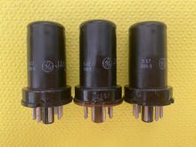 Load image into Gallery viewer, 3 General Electric GE 12SG7 JAN-CG-12SG7 Vacuum Tubes Valves Milspec Lot Of Three