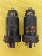 Load image into Gallery viewer, 2 Raytheon 6F5 Vacuum Tubes Valves Lot Of Two