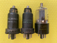 Load image into Gallery viewer, 3 Sylvania 6F5 6F5GT Vacuum Tubes Valves Lot Of Three