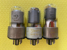 Load image into Gallery viewer, 3 US-Made 6C5 Vacuum Tubes Valves Metal Base Lot Of Three