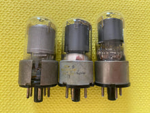 Load image into Gallery viewer, 3 US-Made 6C5 Vacuum Tubes Valves Metal Base Lot Of Three