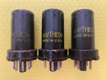 Load image into Gallery viewer, 3 Raytheon 6C5 Vacuum Tubes Valves Lot Of Three