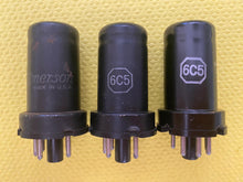 Load image into Gallery viewer, 3 RCA 6C5 Vacuum Tubes Valves Lot Of Three