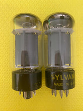 Load image into Gallery viewer, Matched Pair Sylvania 6L6 6L6GC Vacuum Tubes NOS-Testing
