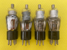 Load image into Gallery viewer, 4 US-Made Number / Type 77 #77 Vacuum Tubes Bell Plate Variety Lot Of Four